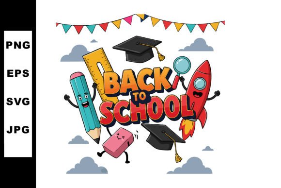 Back to School Cartoon Characters with G