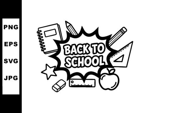 Back to School Education Supplies Vector: Graphics & Illustrations for Local Brands