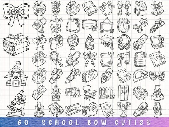 Cute School SVG Graphics: Back-to-School Illustrations