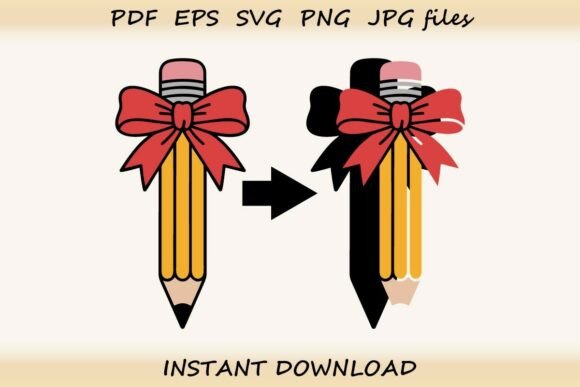 Layered Pencil SVG – Back to School Graphics